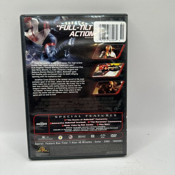 Rollerball DVD Movie Widescreen Full Frame MGM Rated R NTSC Chris Klein - Picture 3 of 4